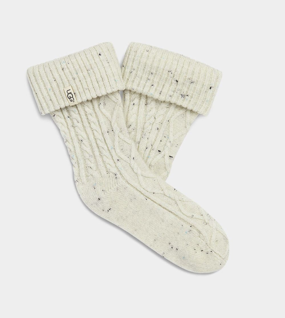 Ugg Sienna Rain - Womens Socks - White - NZ (8415BUHRY)